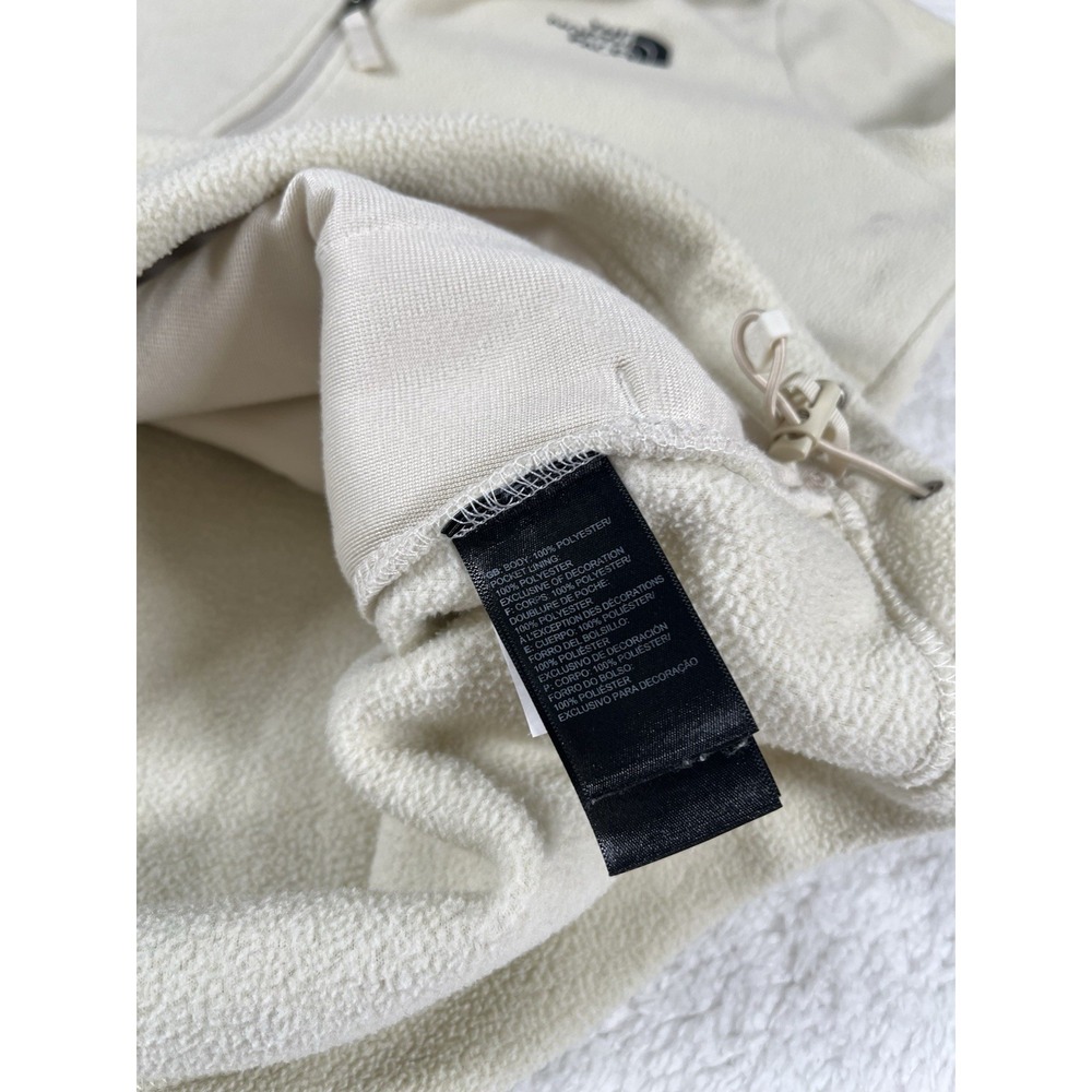 The North Face Ivory Fleece Full Zip Jacket Women's Medium Soft Warm Teddy - Picture 7 of 10